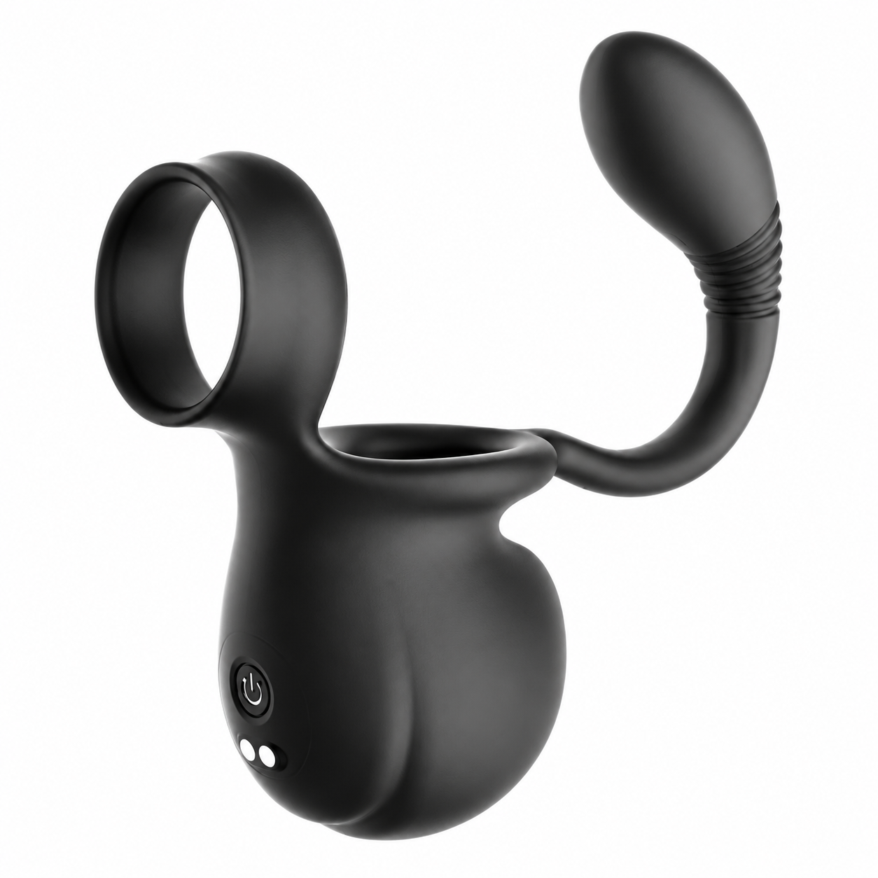 Tragbarer Hodensack Rollender Penis Trainer Stimulator Cock Ring mit 9 Vibrationsmodi