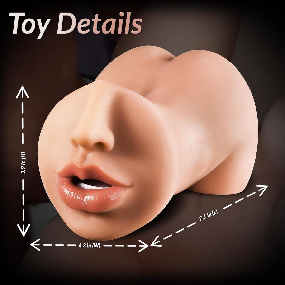 3 IN 1 Realistischer Masturbator Penis Trainer Stroker Blowjob Ausdauertraining