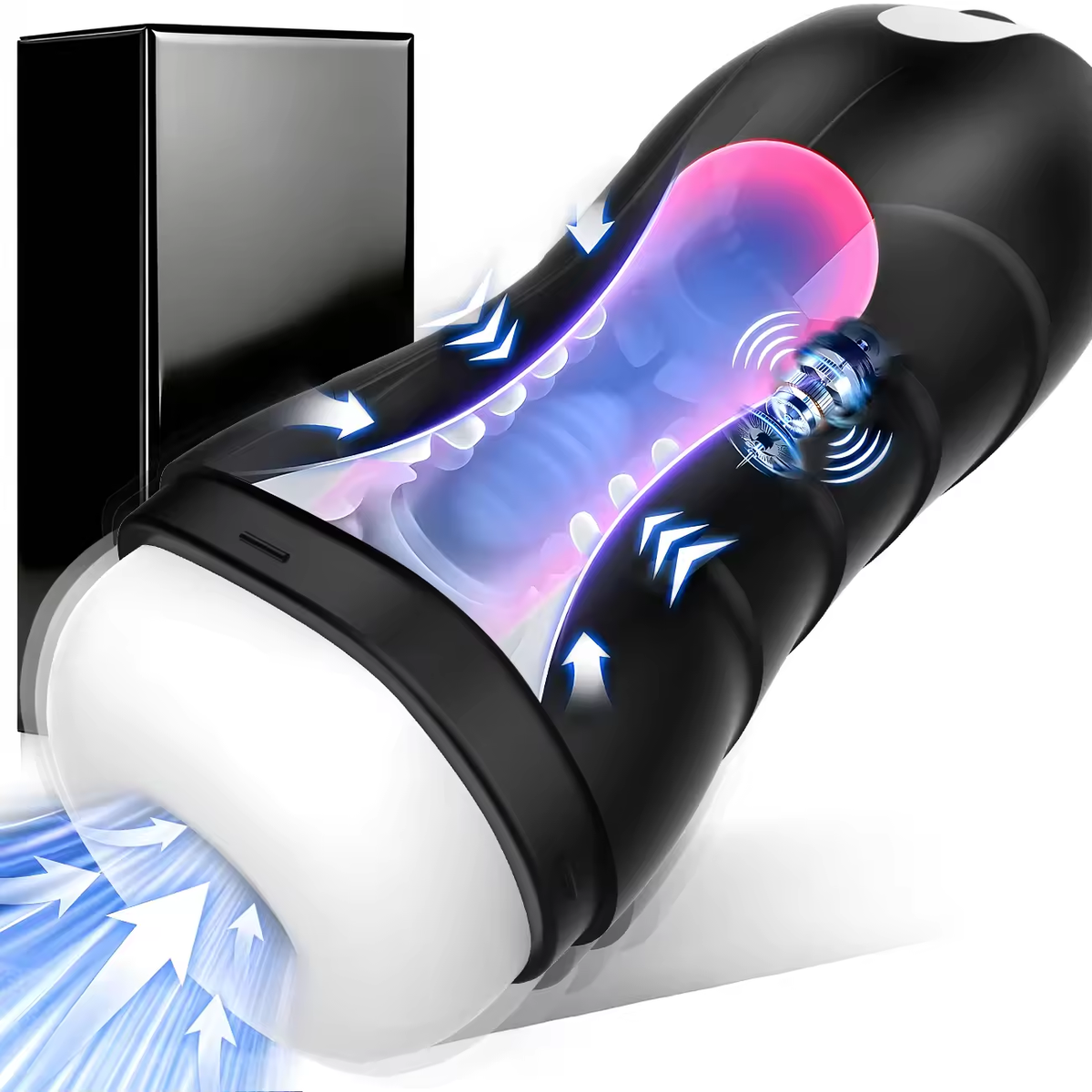 Elektrischer Masturbator Penis Trainer Vibrator Vergrößerung mit 10 Vibrationsmodi