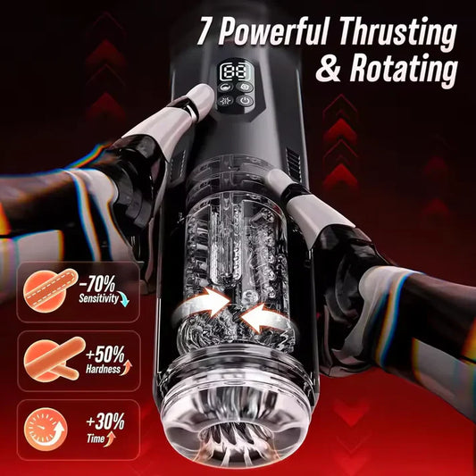 Automatische Masturbator Sex Maschine Stroker Blowjob mit 7 Schub und Rotationsmodi