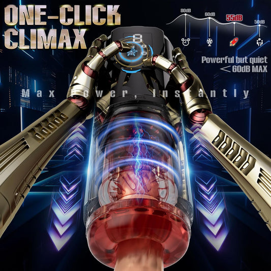 Automatischer KI-Masturbator Stroker Blowjob Sexmachine mit 12 Stoßmodi und 360° Rotation