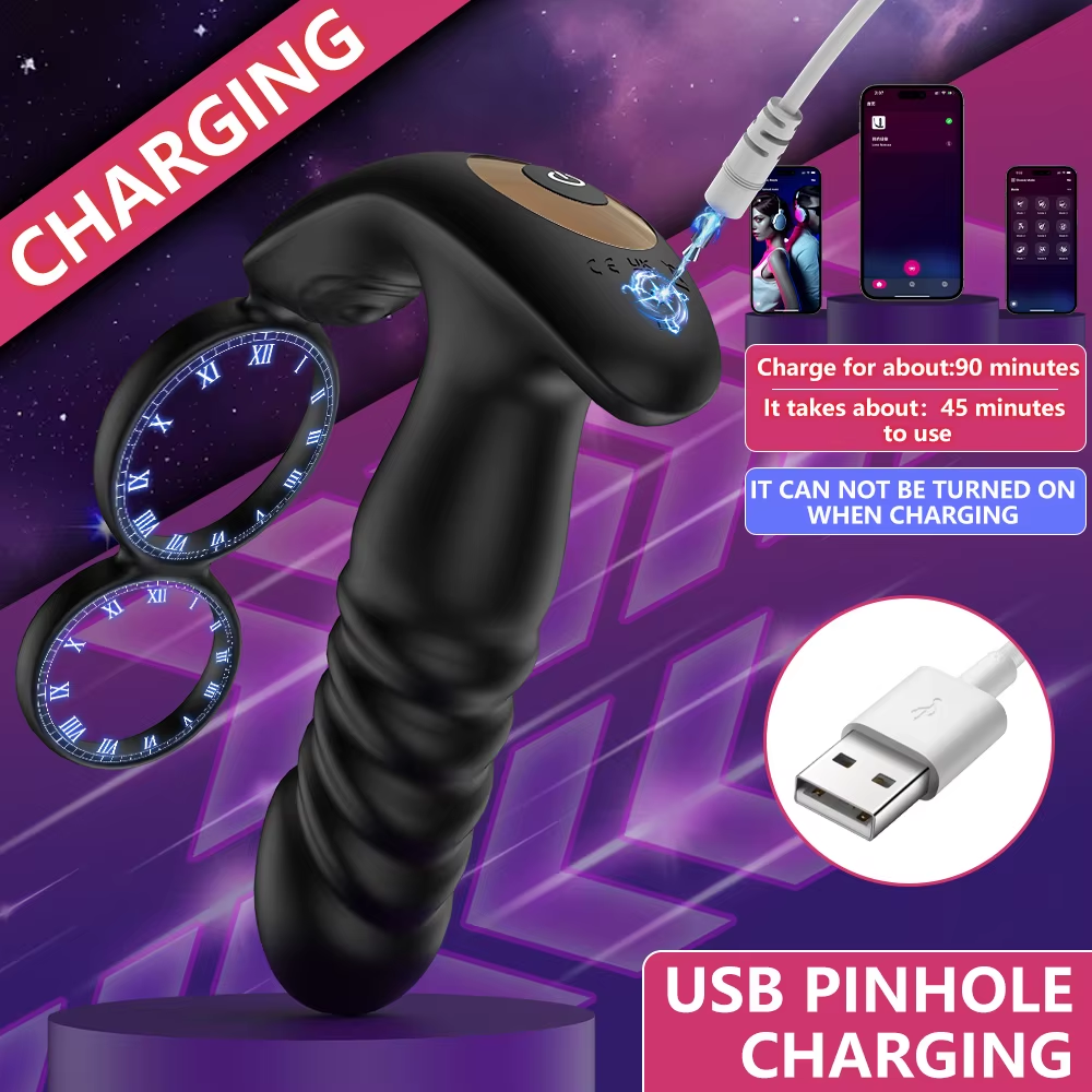 Prostata Massagegerät Analvibrator Stimulator Buttplug 10 Vibrations und Stoßmodi