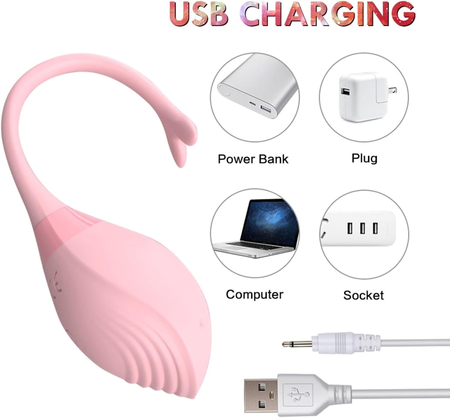APP-Steuerung Kabelloser Wal-Vibrator G-Punkt Stimulator mit 9 Vibrationsmodi