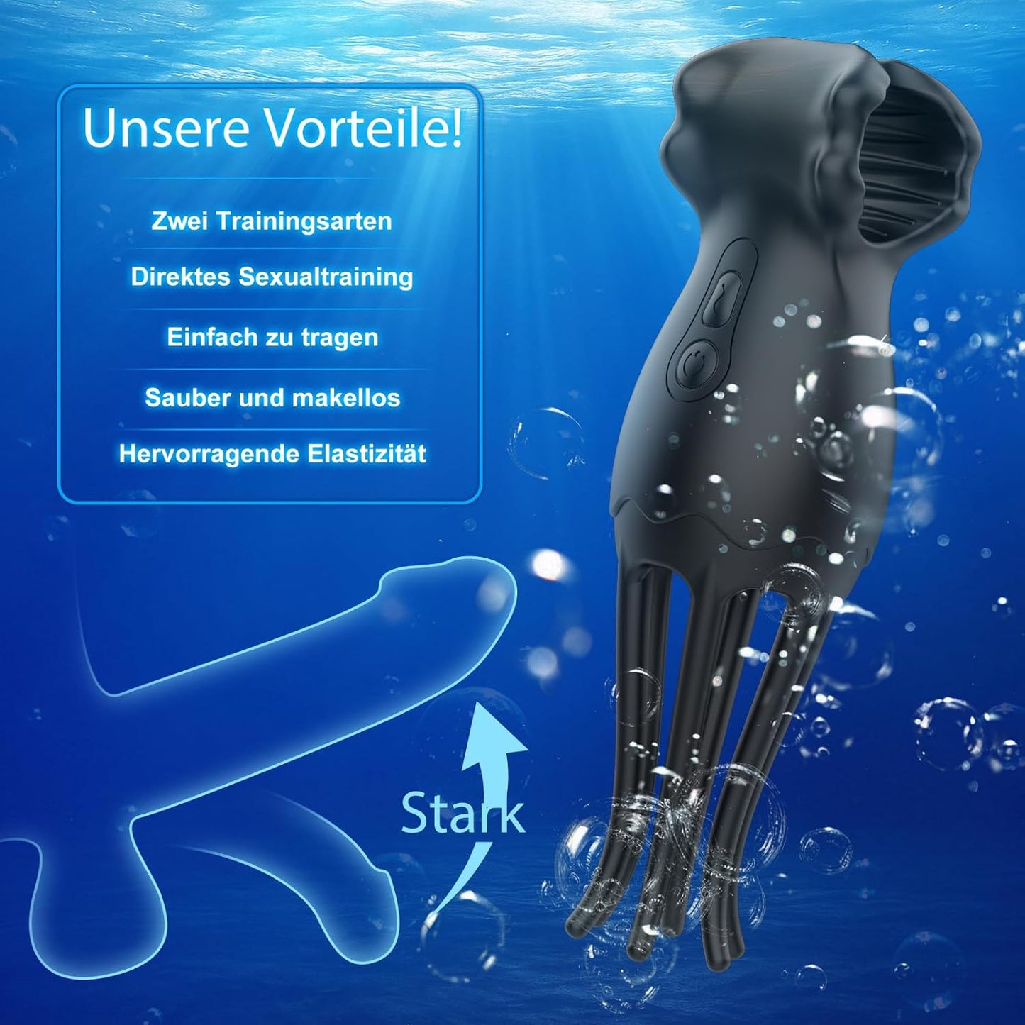 Penis Trainer Vibrator Eichel Stimulator Oralsex Masturbieren mit 9 Modi