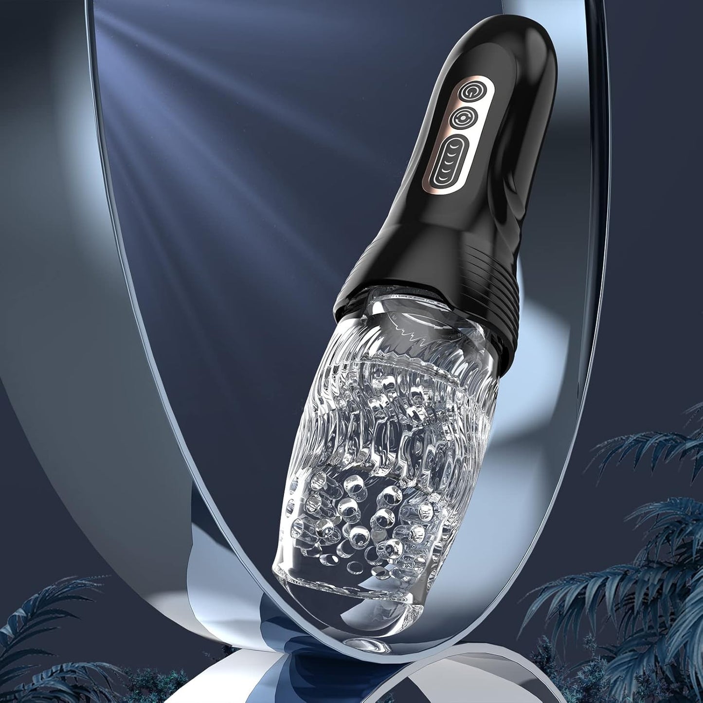 Automatischer Masturbator Penis Stroker mit 5 Stoß & Rotationsmodi & 10 Vibrationsmodi