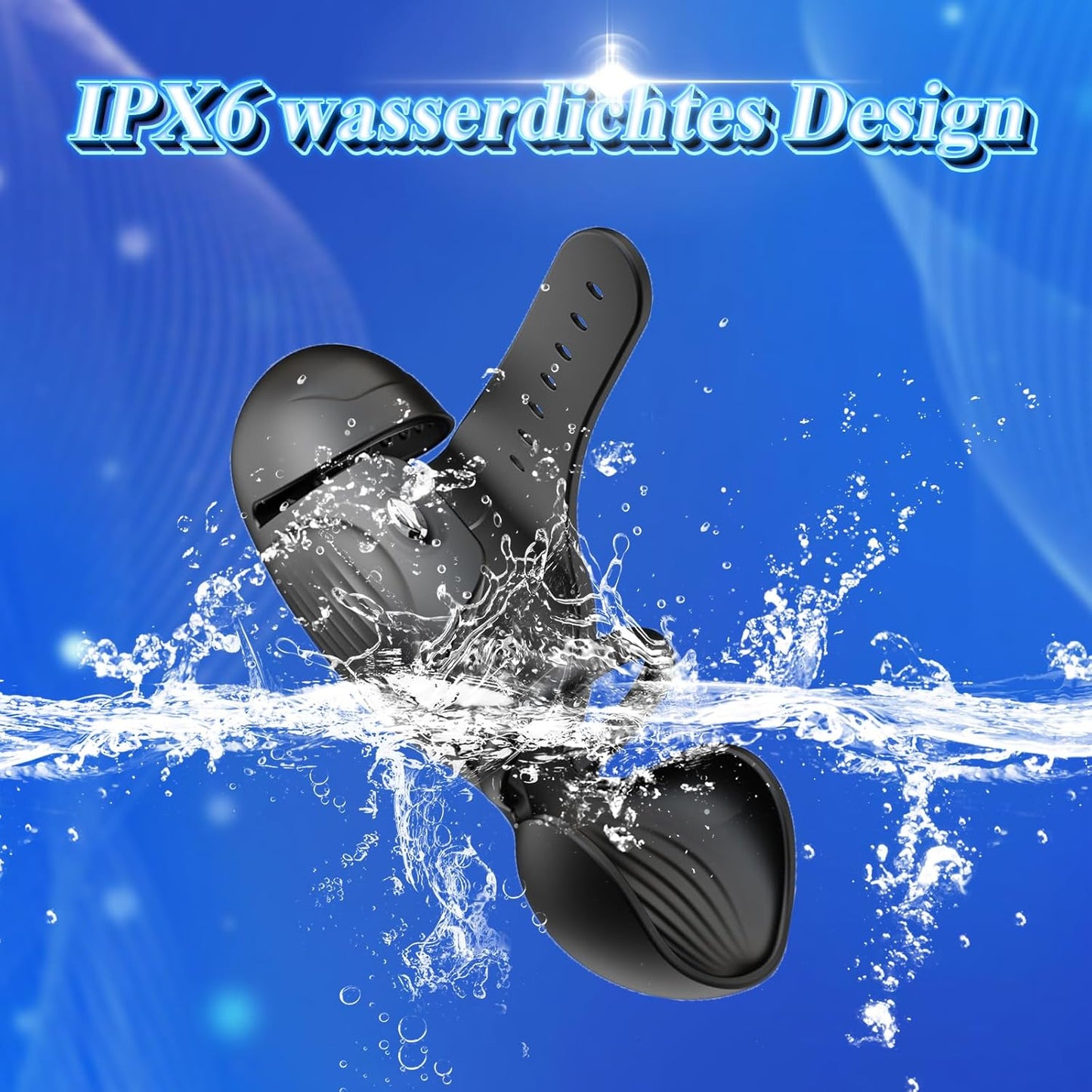 Elektrischer Masturbator Eichel Stimulator Penistrainer Vibrator mit 9 Modi