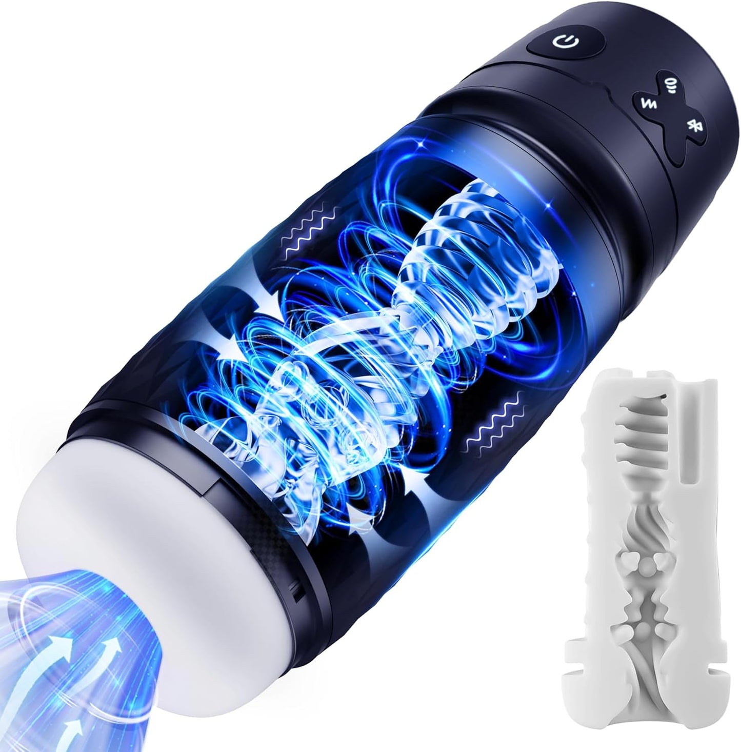 Freihändiger Masturbator Stroker Sexmachine mit 3 Saug & 4 Vibrationsmodi