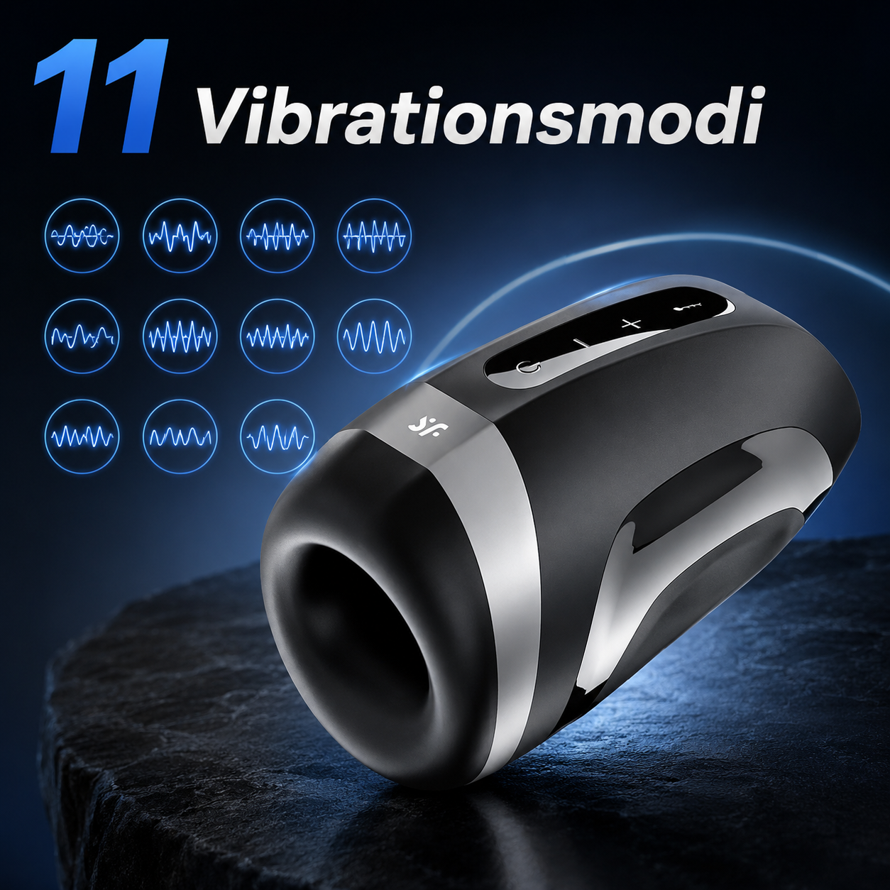 2 IN 1 Automatischer Heat Penistrainer Stimulator Masturbator mit 11 Vibrationsmodi