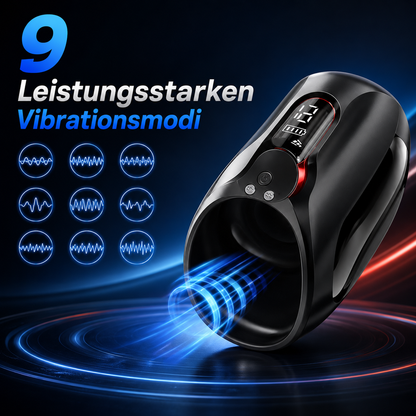 3 IN 1 Automatischer Penistrainer Stroker Blowjob mit 9 Leistungsstarken Vibrationsmodi