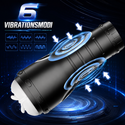Elektrischer Masturbatoren Stroker Blowjob Sexmaschine mit 6 Vibrationsmodi