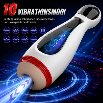 Automatische Masturbator Blowjob Penistrainer mit 10 Vibrationsmodi