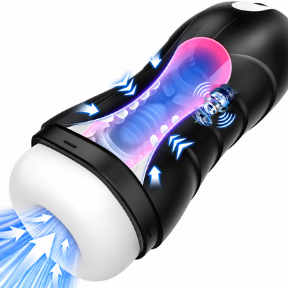 Elektrischer Masturbator Penis Trainer Vibrator Vergrößerung mit 10 Vibrationsmodi