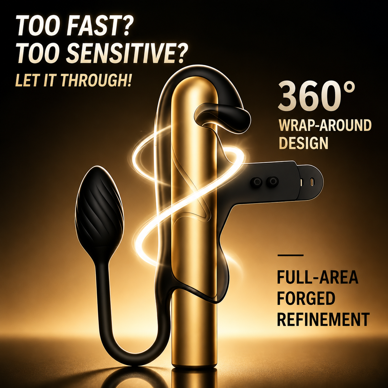 Penis Trainer Vibrator Cockring Analplug mit 10 Stoss & Vibratonmodi
