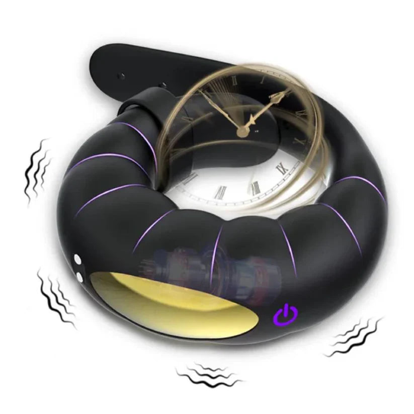 Doppelmotor Verstellbarem Penisring Vibrator mit 10 Vibrationsmodi