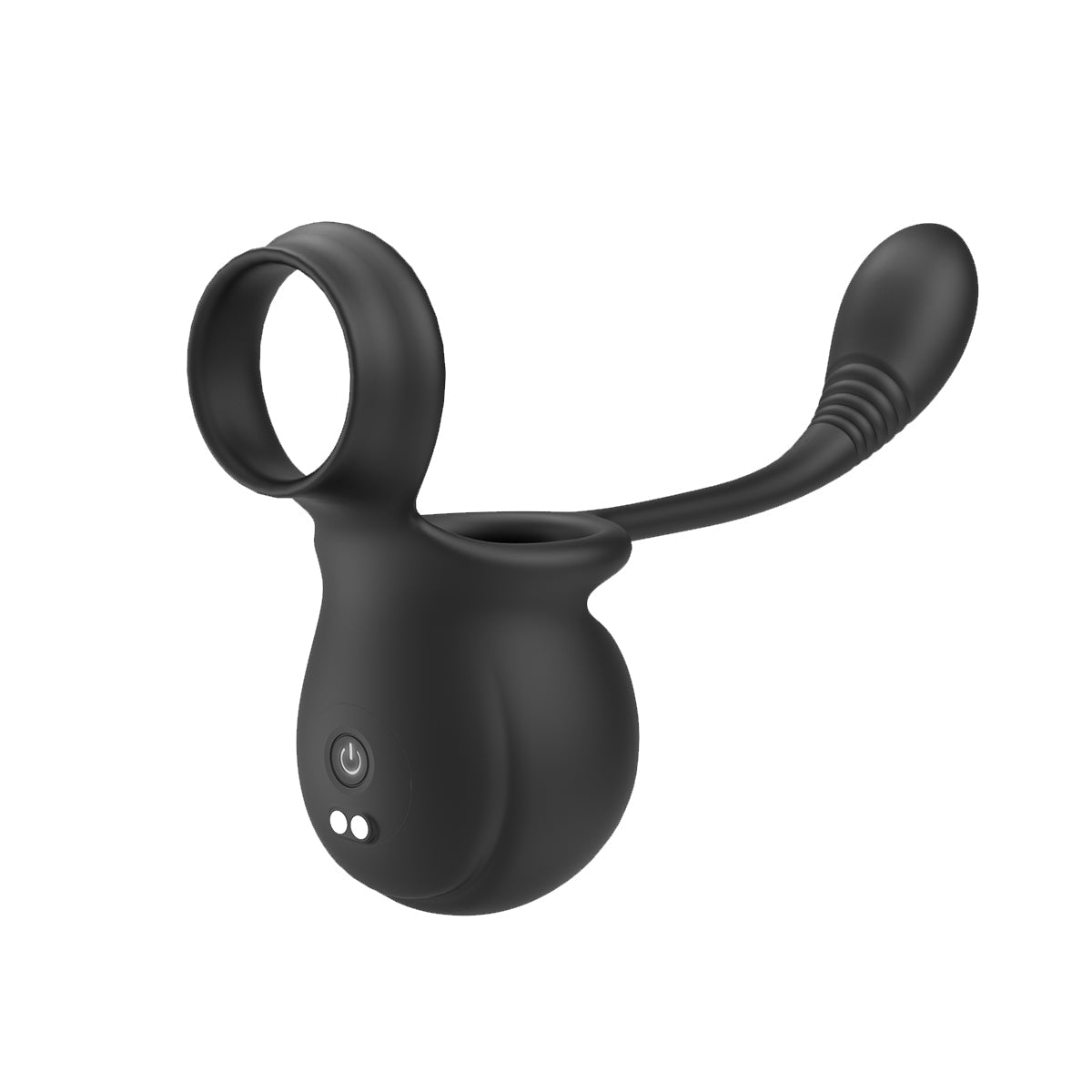 Tragbarer Hodensack Rollender Penis Trainer Stimulator Cock Ring mit 9 Vibrationsmodi