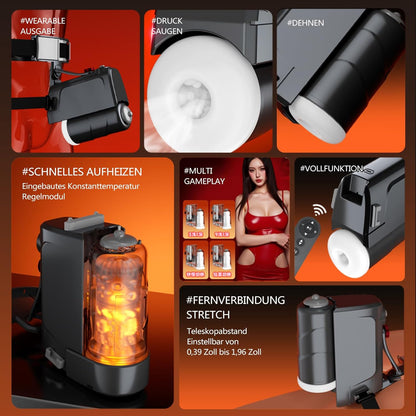 Elektrisch Taschenmuschi Masturbator Penis Massage Sex Machine mit 10 Schubmodi