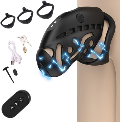 Elektroschock-Keuschheitsschloss Male Stimulator Penisringe Masturbatoren