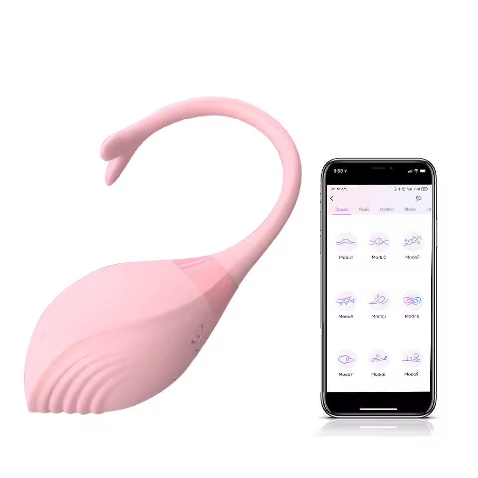 APP-Steuerung Kabelloser Wal-Vibrator G-Punkt Stimulator mit 9 Vibrationsmodi