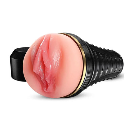 Verlängert & Verstärkt Realistisch Masturbator Tasche Muschi Stroker Blowjob