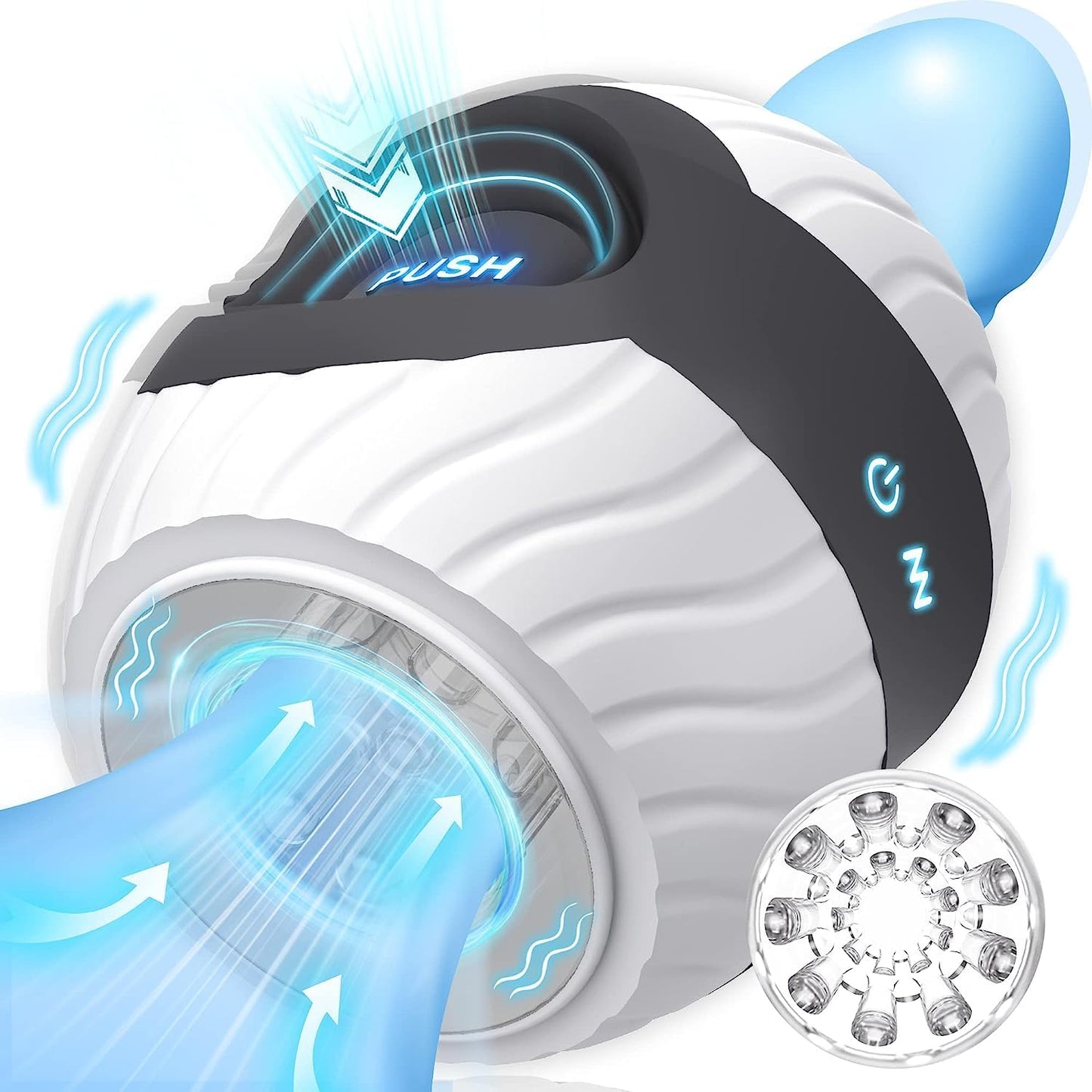 Elektrisch Penistrainer Stroker Blowjob Masturbatoren mit 10 Intensive Vibrationen