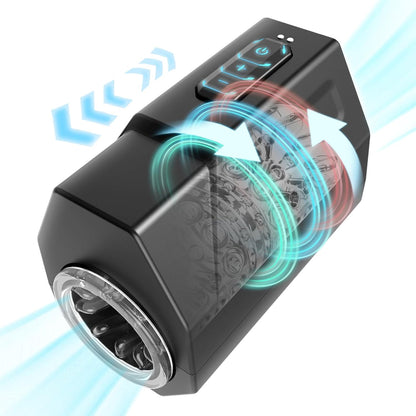 Elektrischer Masturbator Penistrainer Stroker mit 7 Vibrationsmodi und 5 Rotationsgeschwindigkeiten