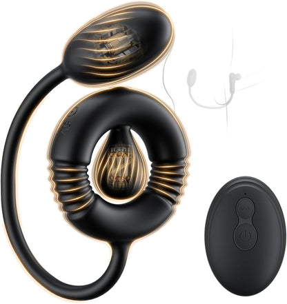 3 IN 1 Penisring Prostatamassagegerät Analvibrator Stimulator mit 10 Vibrationsmodi