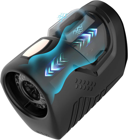 Elektrischer Masturbator Penistrainer Blowjob mit 10 Vibrationsmodi & Teleskopfunktion