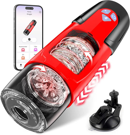 Elektrischer Masturbator Stroker Blowjob Sexmachine mit 7 Teleskop & Rotation