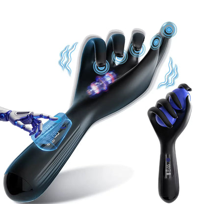 LED-Anzeige Penis Trainer Massagegerät Masturbator mit 10 Vibrationsmo