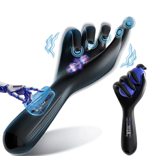LED-Anzeige Penis Trainer Massagegerät Masturbator mit 10 Vibrationsmo