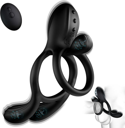 3 IN 1 Multipunkt Penistrainer Vibrator Klitorisstimulator mit 10 Vibrationsmodi