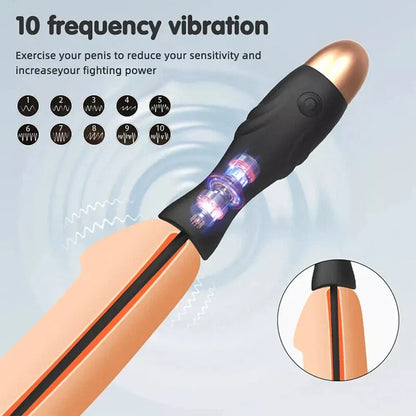Harnröhrenvibrator Penis Plug Penis Vibrator Masturbieren mit 10 Vibrationmodi