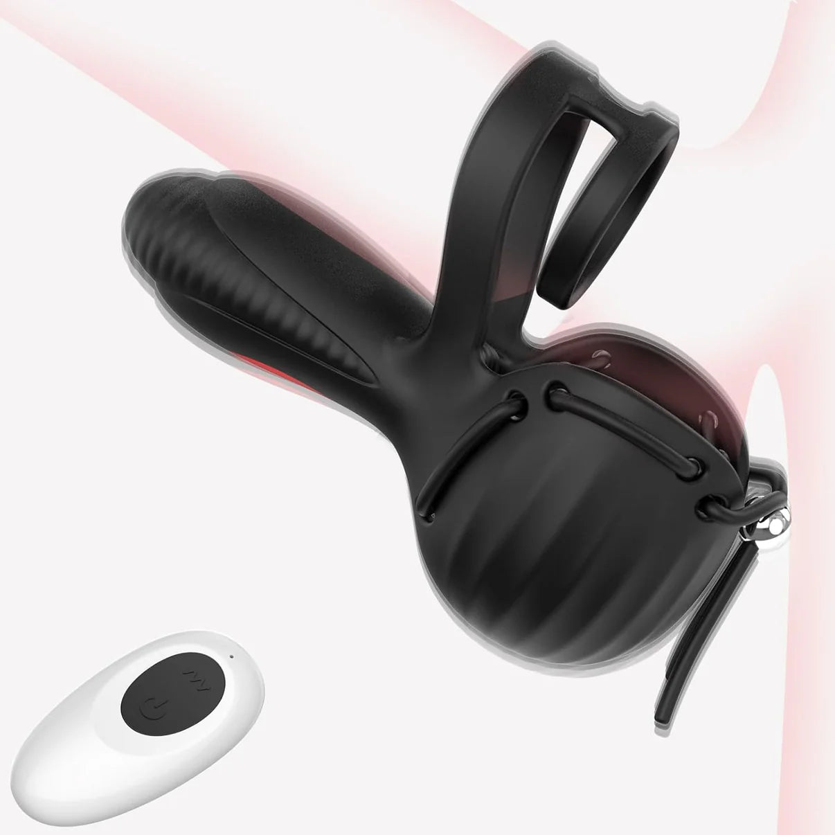 3 IN 1 Cock Ring Hodenstimulator Penistrainer Vibrator mit 10 Vibrationsmodi
