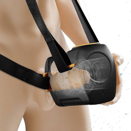 Tragbarer Automatischer Masturbator Stroker Blowjob mit 9 Stoß und 9 Vibrationsmodi