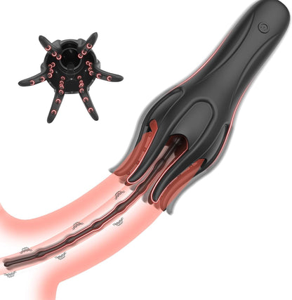 360° Wrapped Penis Trainer Vibrator Harnröhren Dilator mit 10 Vibrationsmodi
