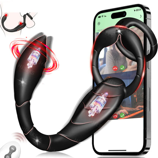 3 IN 1 Penisring Prostatamassagegerät Analvibrator mit 9 Vibrationsmodi
