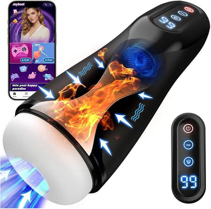 LCD Display Elektrisch Masturbator Penis Trainer Vibrator mit 9 Saugmodi 9 Vibrationsmodi