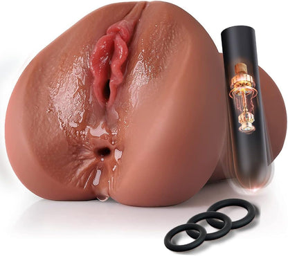 Vibrierender Realistischer Masturbator Blowjob Pocket Pussy mit 10 Vibrationsmodi
