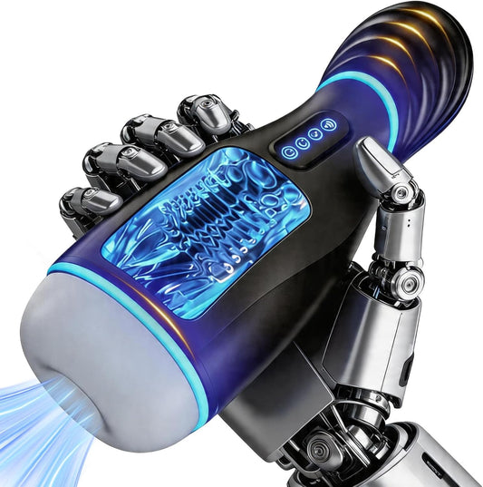 Automatische Masturbationsgeräte Penis Stroker Blowjob mit 9 Saug und Teleskopmodi