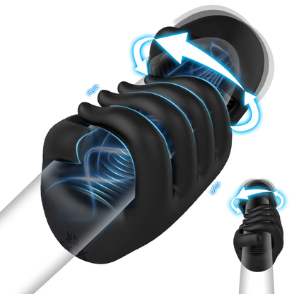 Eichel-Trainer Penis Vibrator Stimulator Masturbator mit 10 Vibrationsmodi & Twist & Rub