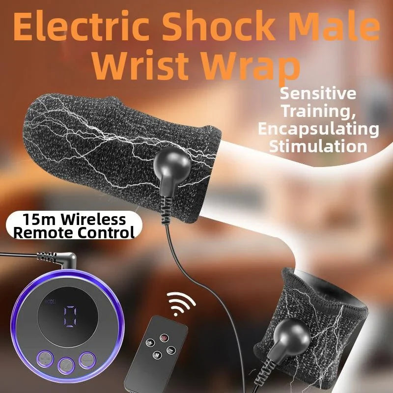 Elektro Schock Penisringe Stimulator mit 8 Stromschlagmodi und 19 Stromschlagintensitäten