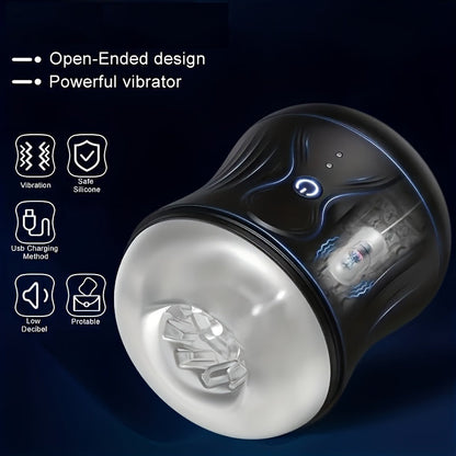 Elektrisch  Masturbieren Taschenmuschi Penistrainer Stroker mit 10 Vibrationmodi