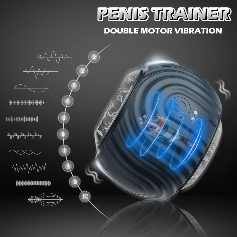 Automatischer Penistrainer Stroker Blowjob Masturbator mit 10 Vibrationsmodi