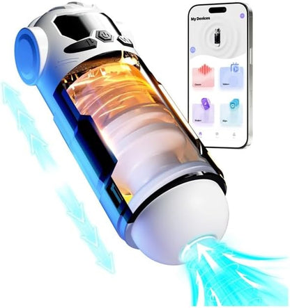 Automatischer Masturbator Stroker Blowjob mit 9 Stoß & 9 Vibrations & 4 Saugmodi