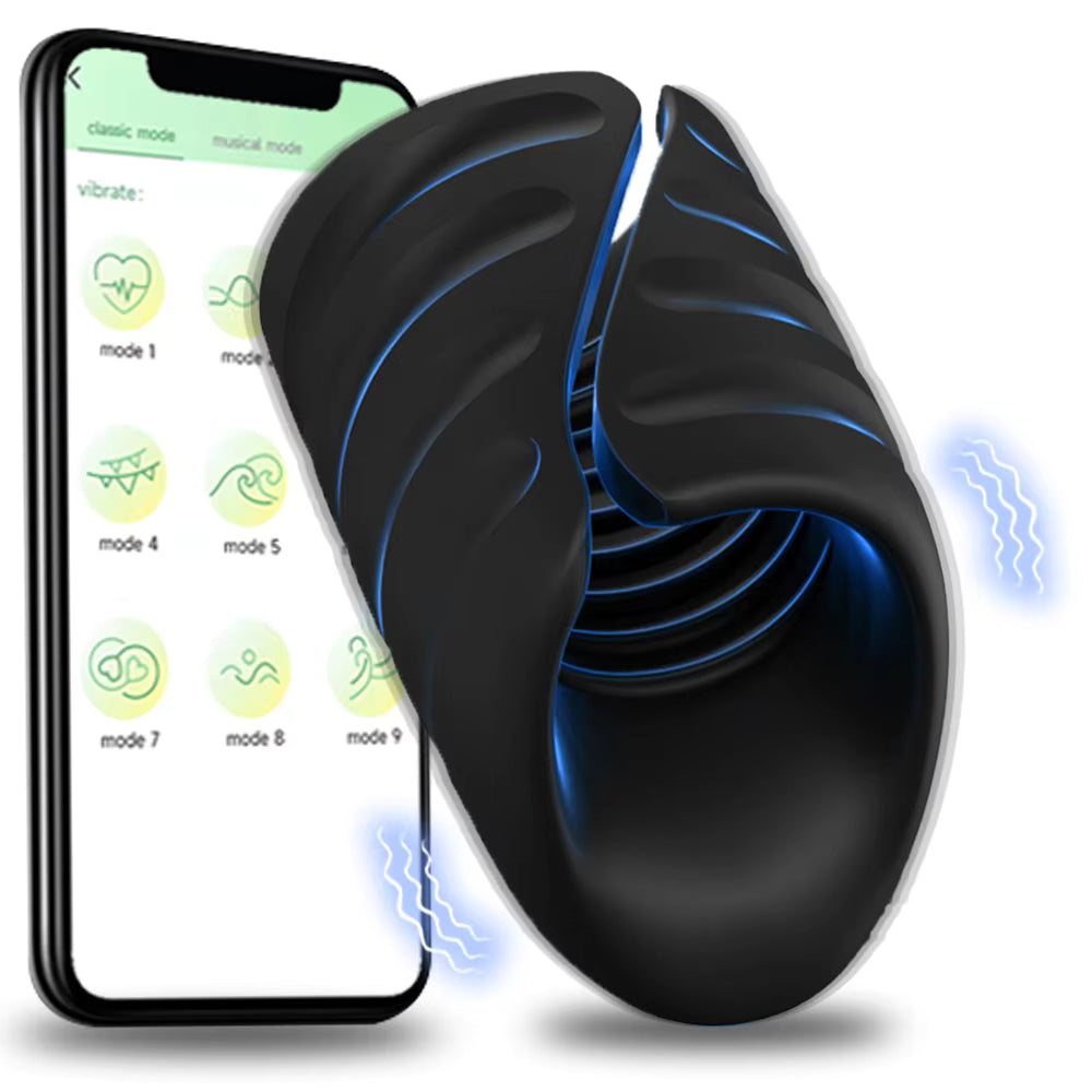 APP Steuerung Penis Vibrator Glans Trainer Masturbator Stroker mit 10 Vibrationen