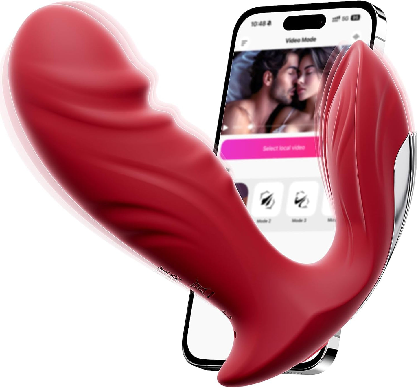 APP-gesteuertes Butterfly Vibrator Klitoris Stimulator mit 9 Vibrationsmodi