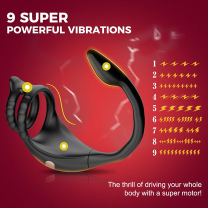 APP Steuerung Penisring Prostate Massager Anal Vibrator mit 10 Vibrationsmodi
