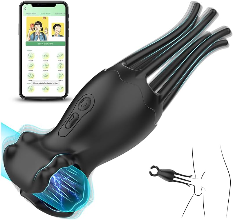 Penis Trainer Vibrator Eichel Stimulator Oralsex Masturbieren mit 9 Modi