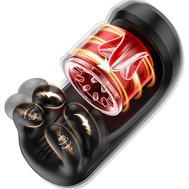 3 IN 1 Penistrainer Eichelvibrator Stroker Blowjob mit  9 Rotations und Vibrationsfunktionen