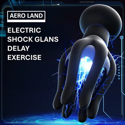 Elektro Schock Eichel stimulator Penis Trainer Massager Vibrator mit 10 Vibrierenden Modi